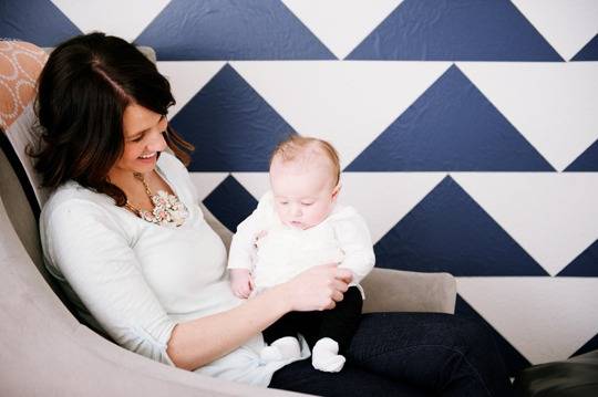 geometric nursery reveal