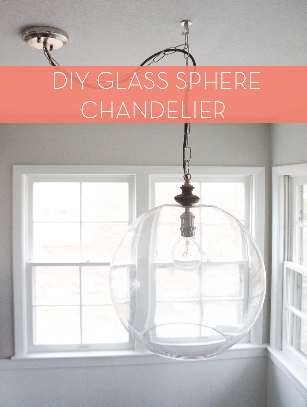Glass Bowl Sphere Chandelier