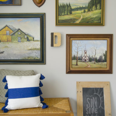 Rustic Eclectic Gallery Wall