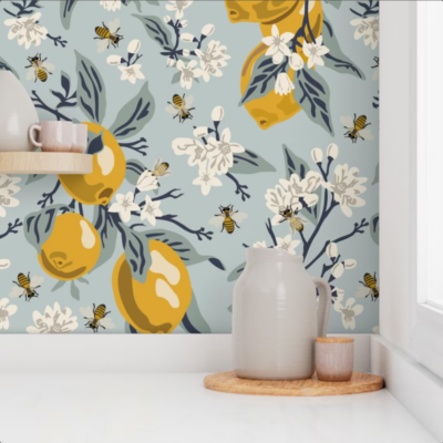 removable wallpapper backsplash