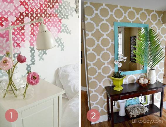 Creative hand-painted walls.