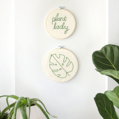 How to embroidery easy wall art using our new favorite tool!