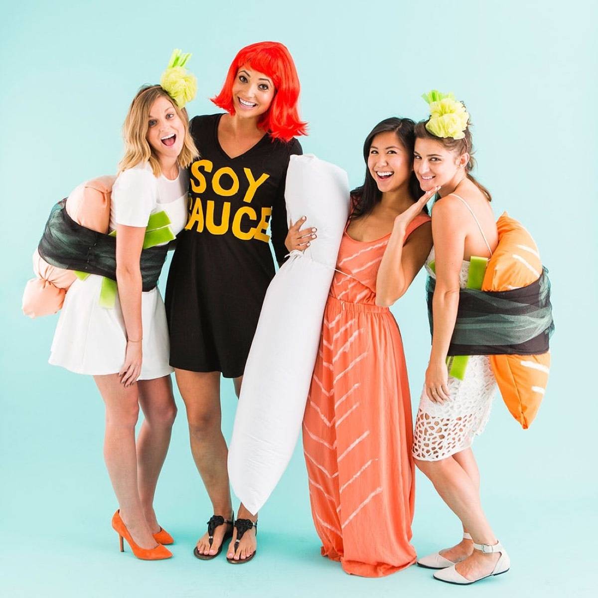 A group of sushi